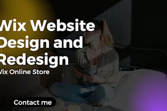 design wix website, wix website redesign or wix online store