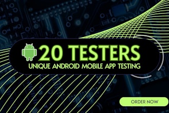 provide 20 testers or 12 testers for google play console android closed testing