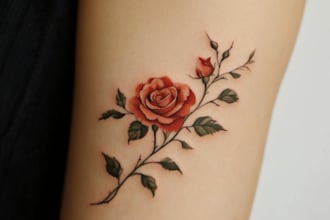make custom tattoo design realistic, full sleeve tattoo