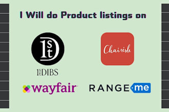 list or add products on 1stdibs chairish wayfair and rangeme