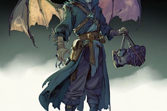 make a dnd character art and unique style