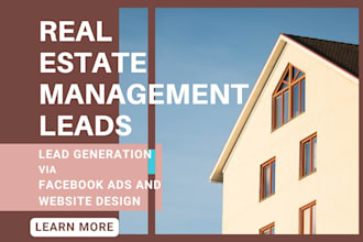 generate real estate leads property manager home owners leads via facebook ads