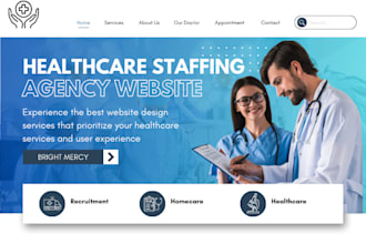 healthcare staffing agency website, home care website