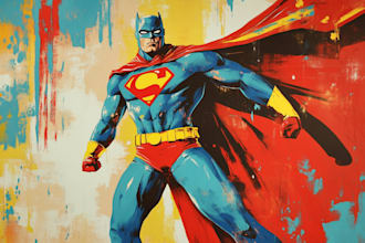 make premium superhero caricature character
