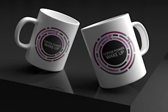 create trendy tumbler, coffee mug and t shirt designs