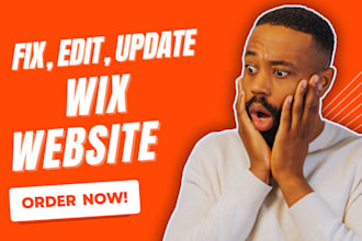 fix wix website edit wix ecommerce design, update wix website customize wix site