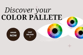 do color pallete, color analysis, topography, logo design
