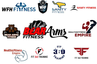 make fitness, gym, yoga, health, wellness logo design