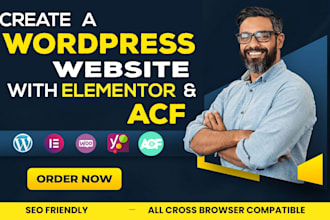 create wordpress website with elementor and acf or elementor pro