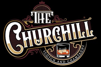 design a retro vintage logo for your bar or pub