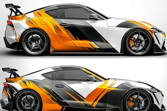 make awesome car wrap design or vinyl wrap