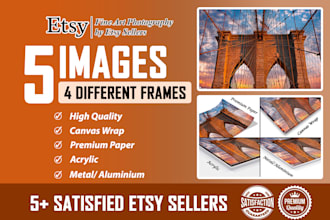 design esty images canvas acrylic metal aluminum frames