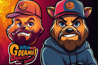 design dazzling cartoon mascot or character logo for business