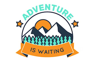 do travel agency resort vacation adventure logo for you