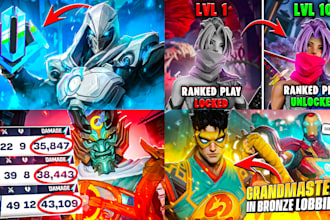 design professional marvel rivals thumbnails