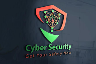 do crypto cyber security and technology logo design