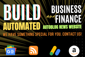 create an automated business news website on wordpress for passive income