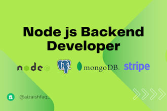be your node js backend developer