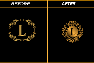 perfectly modify, upgrade,revamp,renew and remake your existing  logo