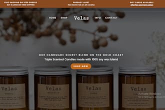 design candle shopify website scented candle store incense diffuser online shop