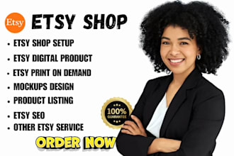 setup etsy digital product shop  etsy print on demand , ebooks cover, layout
