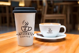 create a professional cafe coffee shop logo design