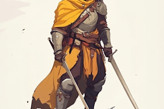 do a dnd character art and dnd character art