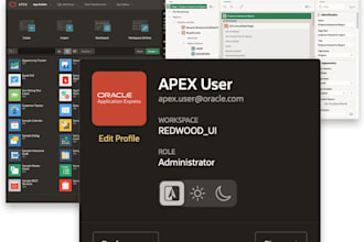 develop oracle database sql create oracle apex projects