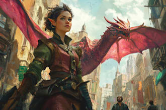 make a realistic dnd character art for you