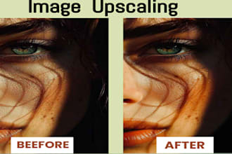 professional photo upscaling and quality enhancement