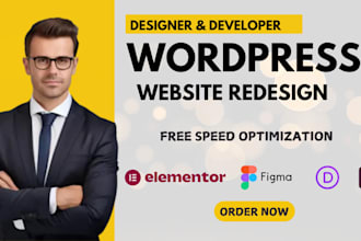create, redesign, build, rebuild, wordpress website design