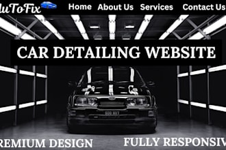 design car detailing website car rental website car wash website auto repair