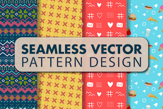 design seamless repeat vector pattern design for textile prints