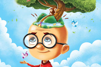 design unique cartoonist character logo