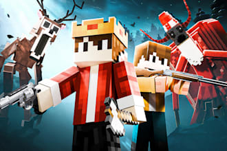 create eye catching minecraft professional thumbnails