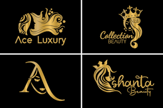 make a modern minimal luxury beauty, cosmetics logo  or any graphics design