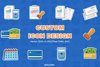 create custom icon designs for your any project or purpose