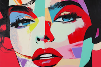 draw in pop art and comics style