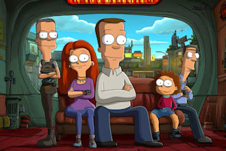 custom your family in a futurama portrait cartoon