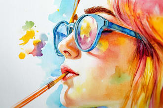 draw pencil sketch, watercolor, line art, drawing