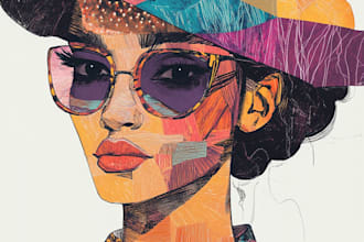 draw an fashion illustration, editorial, sketch