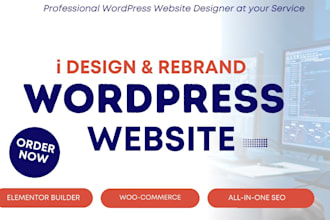 create a responsive wordpress website design or blog