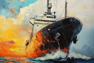 create ship oil painting for you