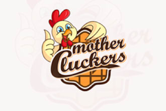 make high resolution chicken food truck logo