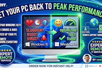 repair, fix, and optimize windows 10 and 11 remotely