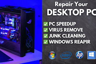 repair, fix optimize windows 10 windows 11 troubleshoot computer laptop remotely