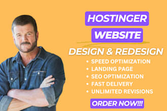 do hostinger website design and redesign