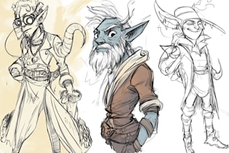 sketch your character concept or anything