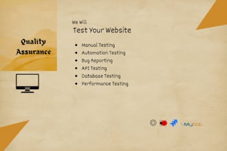 test your website for bugs, usability, and bug report