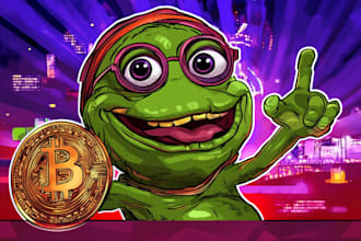 create meme coin art funny meme crypto coin art pepe meme illustration